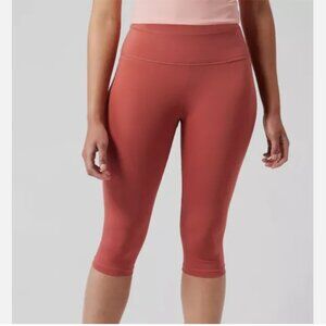 Athleta Small Accelerate Crop Tight Medium Muted Red